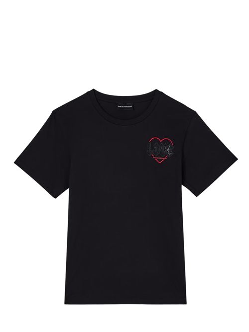 T-shirt con ricamo Emporio Armani | EW002608AF18844UC001